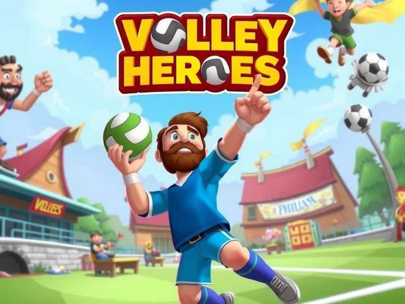Volley Heroes Grand Official Banner Volley Heroes Grand Game Banner